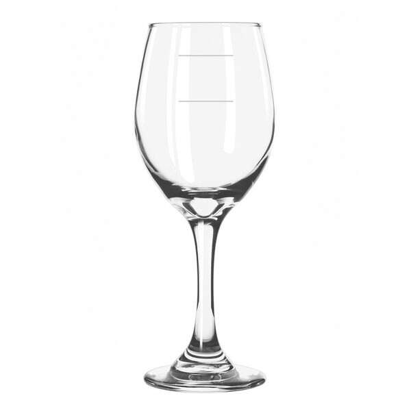 Libbey 3057-1178N, 11 Oz Perception Wine Glass with Pour Lines, 2 DZ