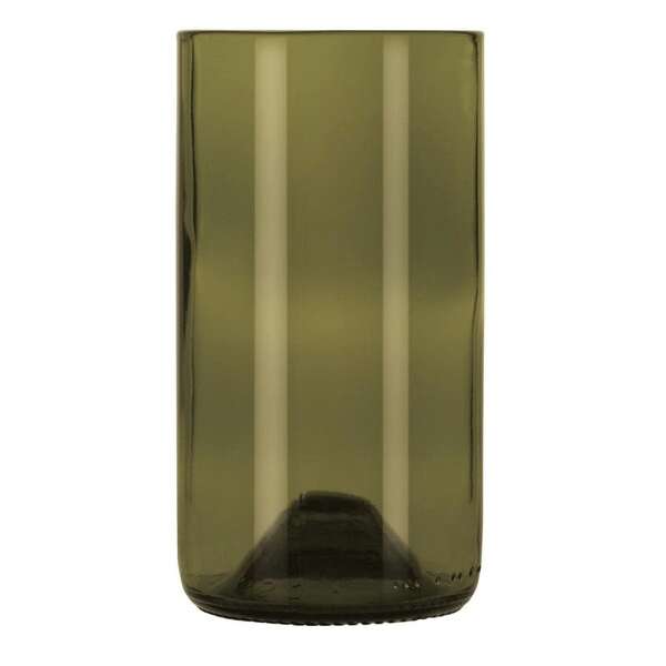 Libbey 97282, 16 Oz Dark Olive Repurposed Wine Bottle Tumbler, DZ (Discontinued)