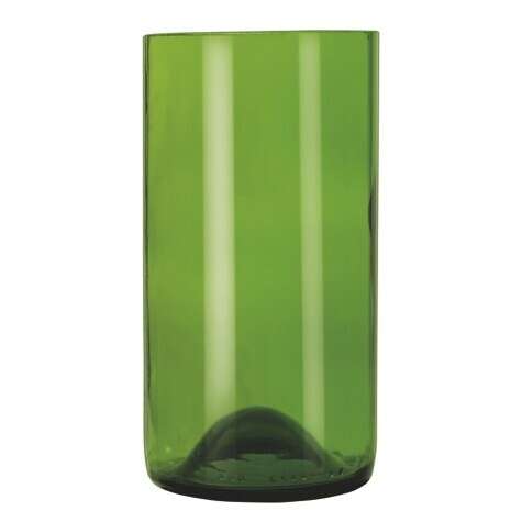 Libbey 97284, 16 Oz Green Repurposed Wine Bottle Tumbler, DZ (Discontinued)
