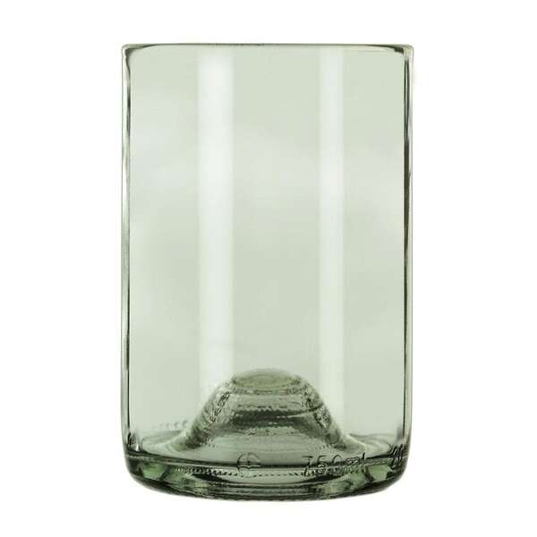 Libbey 97286, 12 Oz Spanish Green Repurposed Wine Bottle Double Old Fashioned Glass, DZ (Discontinued)