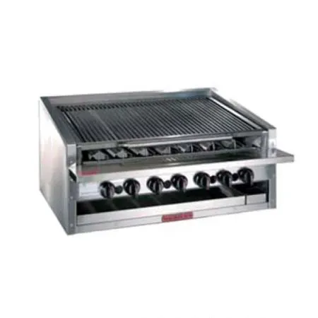 Magikitchen Magikitch'n APM-RMB-636CR, 36-Inch Cast Iron Radiant Gas Counter Top Charbroiler