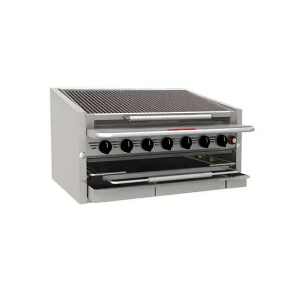 Magikitchen Magikitch'n CM-RMB-624CR, 24-Inch Gas Countertop Standard Duty Radiant Charbroiler