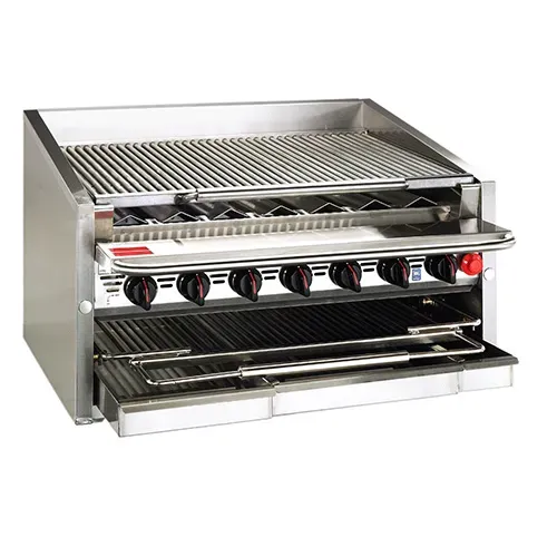 Magikitchen Magikitch'n CM-SMB-648, 48-Inch Countertop Coal Gas Charbroiler, NSF