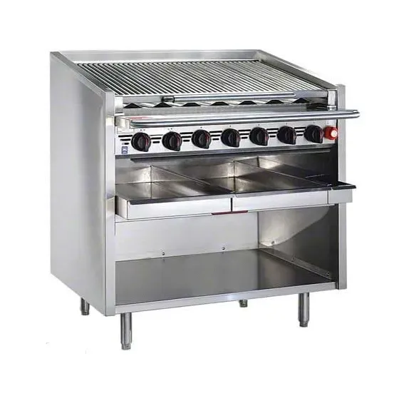 Magikitchen Magikitch'n FM-SMB-636, 36-Inch Floor Coal Gas Charbroiler, NSF