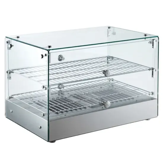 Marchia Display Company Marchia HSA50, 22-Inch Straight Glass Countertop Hot Food Display Warmer