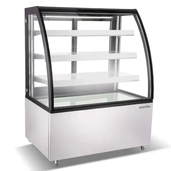 Marchia Display Company Marchia MBT48, 48-Inch Curved Glass Refrigerated Bakery Display Case, High Volume