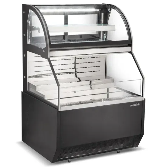 Marchia Display Company Marchia MSTAR36, 36-Inch Black Dual Service Open Air Display Case Merchandiser