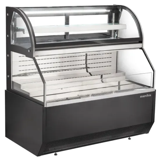 Marchia Display Company Marchia MSTAR60, 60-Inch Black Dual Service Open Air Display Case Merchandiser