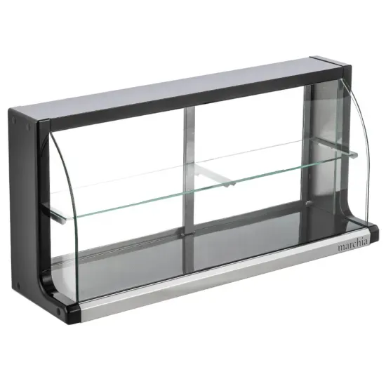 Marchia Display Company Marchia USTAR-T36, 33-Inch Dry Curved Glass Bakery Display Case, Non Refrigerated