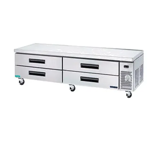 Maxximum Maxx Cold MCCB54, 54x30.5x25.5-Inch Refrigerated Chef Base, 9.8 Cu. Ft, 300 Watt, Self-Contained, ETL, ETL Sanitation