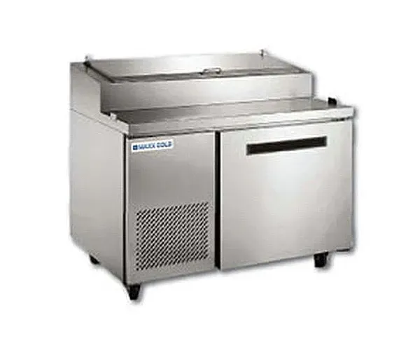 Maxximum Maxx Cold MCPP44, 46x37.5x42-Inch Refrigerated Pizza Preparation Table, 11.3 Cu. Ft, 747 Watt, Self-Contained, ETL, ETL Sanitation