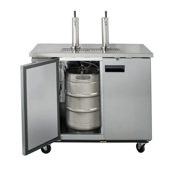 Maxx Cold MXBD60-2SHC Two Keg, Two Tower Beer Dispenser
