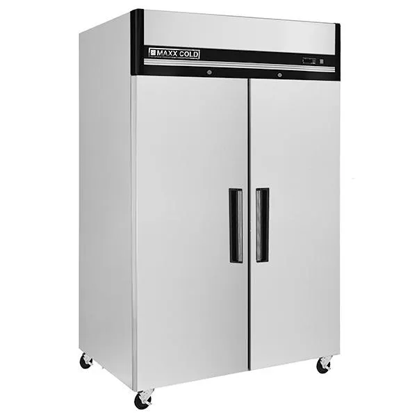 Maxximum Maxx Cold MXCR-49FDHC Reach-in Refrigerator, Double Door, Top Mount