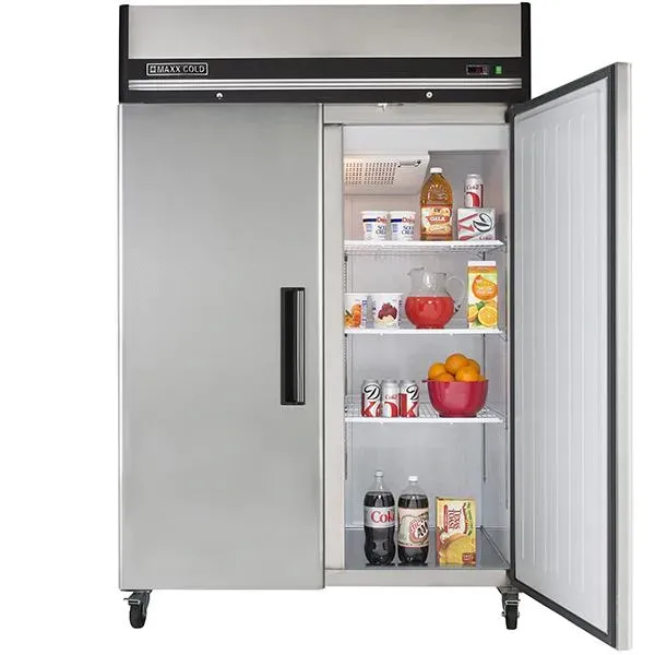 Maxx Cold MXCR-49FDHC Reach-in Refrigerator, Double Door, Top Mount