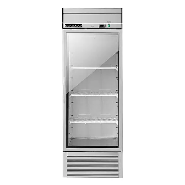 Maxx Cold MXSR-23GDHC Reach-In Refrigerator, Single Door, Bottom Mount, Glass