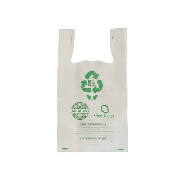- 1/6RPBW 11.5x6.5x21-Inch 3 mil White Reusable Plastic Bag, 150/CS