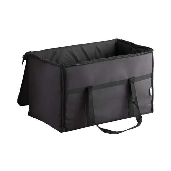 - 124FCARRBK, 23x13x15-Inch Insulated Food Black Nylon Delivery Bag/Pan Carrier