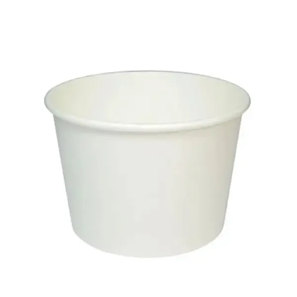 - 12FCCW, 12 Oz. White Paper Soup Containers, 500/CS (Lids Sold Separately)