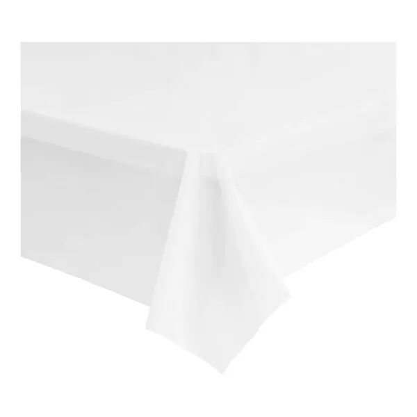 - 21109, 54x108-Inch White Plastic Table Cover, 48/CS