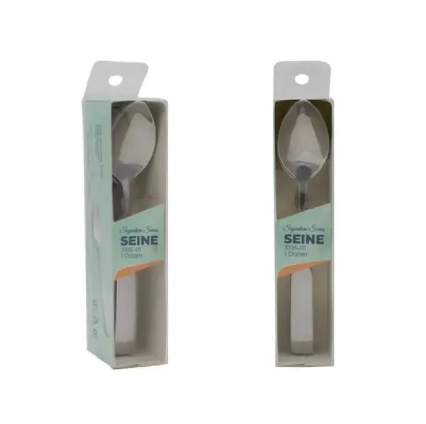 - 3105-01, 6.12-Inch Seine 18/0 Stainless Steel Teaspoon, DZ