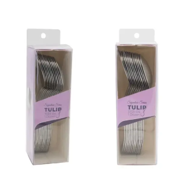- 3133-04, 6-Inch Tulip Extra Heavy Duty 18/0 Stainless Steel Bouillon Spoon, DZ