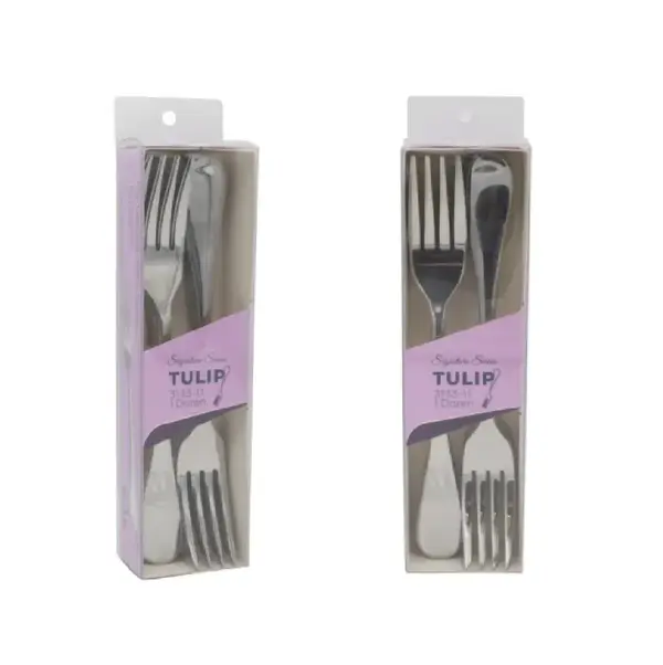 - 3133-11, 8.25-Inch Tulip Heavy Weight 18/0 Stainless Steel Dinner Fork, DZ