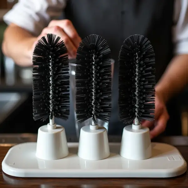 - Carlisle 4046103, 8-Inch Sparta Black Triple Glass Washer Brushes