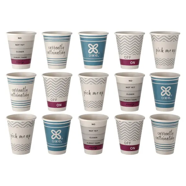 SafePro Dixie To Go 12 Oz Insulated Paper Hot Cups, 1000/CS
