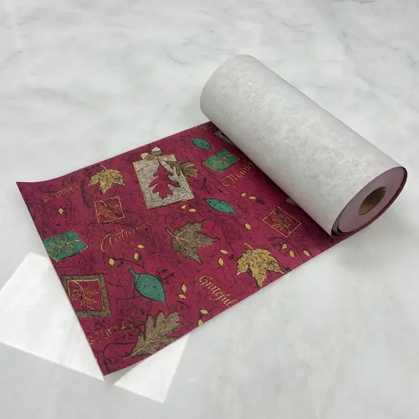 832028, 11x200-Inch Autum Collage Linen-like Tablerunner