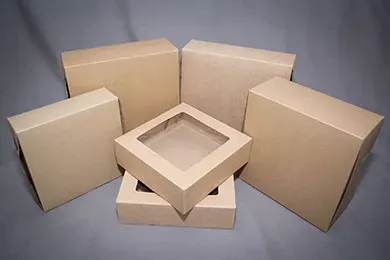 885CK, 8x8x5-Inch Kraft 1-pc Lock Corner Kraft Cake Box, 100/BD