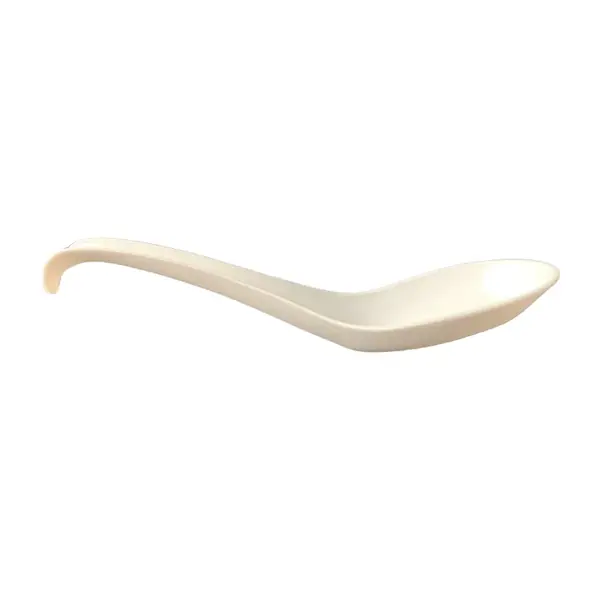 - ASSH, 6.5-Inch Asian Heavy-Duty White Plastic Soup Spoon, 1000/CS (Discontinued)