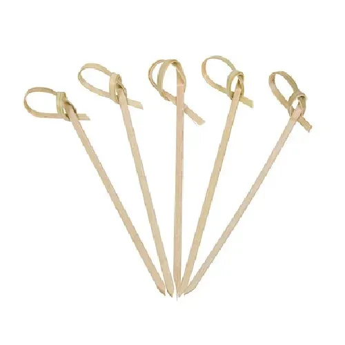 - B614 4-Inch Knotted Bamboo Skewers, 50/PK