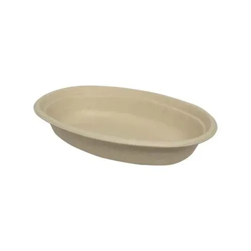 - BBO28PF, 28 Oz Bagasse Oval Burrito Bowl PFAS-Free, 300/CS