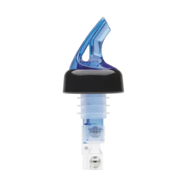 - BMP-3100B, 1 Oz Bar Maid "Premium Pour" Measured Pourers, Blue with Black Collar, 12/PK