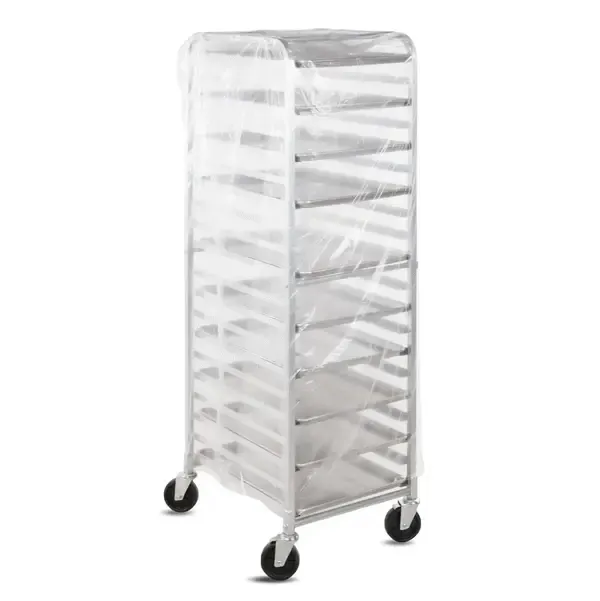 - BUNC, 52x80-Inch Clear Plastic Bun Cover for Aluminun Pan Racks, 50/CS