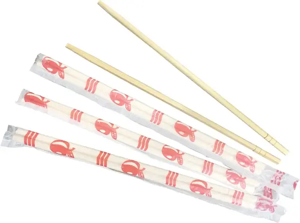 - CCHOP 9-inch Bamboo Chopsticks in Clear Individual Wrapping, 700/CS