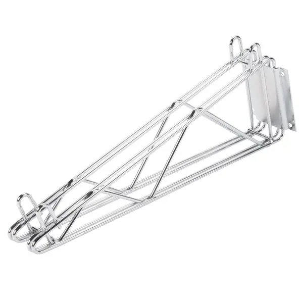 - DB-18, 18-Inch Chrome Wire Double Wall Bracket