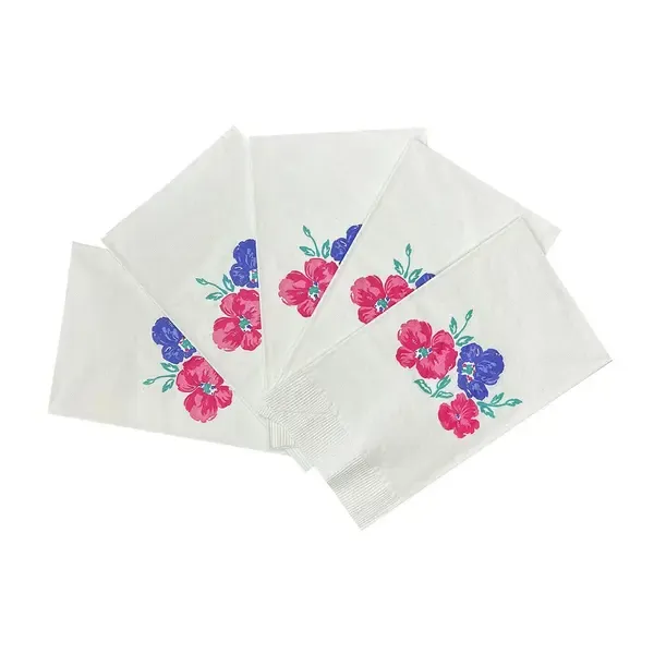 CLOSEOUT - 15x17-Inch Floral Bouquet 2-Ply Dinner Napkin, 1000/CS