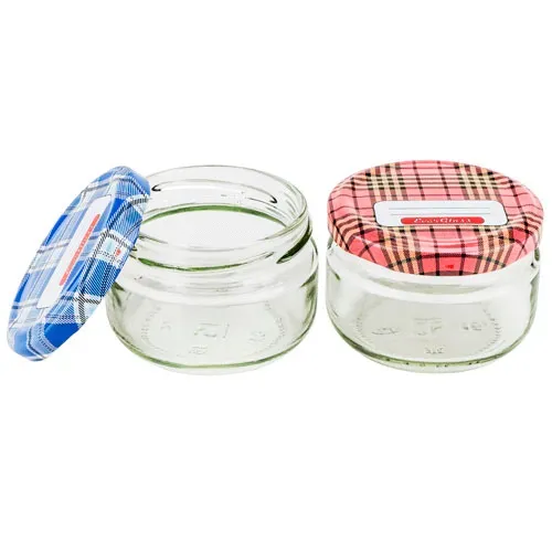 - GJ1100M, 0.1L / 3.4 Oz Glass Jar with Plastic Screw Lid, EA