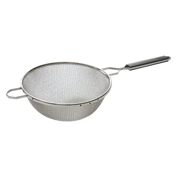 - MSTP-10DM, 10.25-Inch Double Medium Mesh Strainer with Plastic Handle