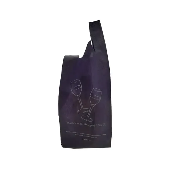 NWLIQB2BL, 6.75x4.33x19.5-Inch 2 Bottle Blue Non Woven Reusable Liquor Bag, 1000/CS