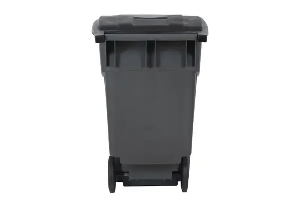 Plex P575-00898, 50 Gal Gray Rollout/Wheeled Trash Can/Container