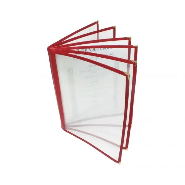 - PLMENU-6MA, 8.5x11-Inch Maroon Plastic Flexible Menu Cover