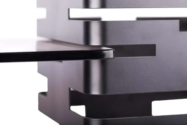 PWB8-4015B 15.75-Inch Octagon Buffet Riser, Black Powder Coated Steel