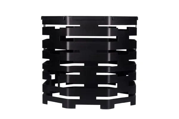 PWBA8-403B, Octagon Buffet Riser with an Adaptor for Soup Kettle, Black Powder Coated Steel