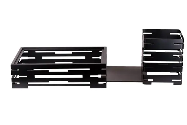 PWBWP-GN1-1B, Buffet Riser for Full Size Water Pan, Black Powder Coated Steel