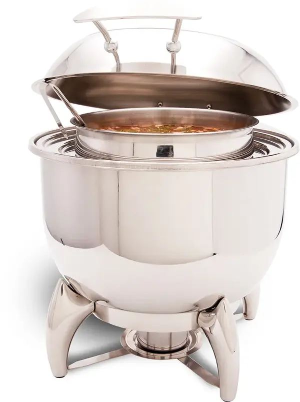 - PWI-523, 11.5-Quart Glass Top Round Soup Station with Stand (Discontinued)