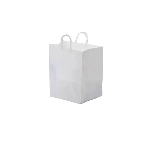 Glopack Catering SQUBBL 18x17 White Plastic Bag, 100/CS