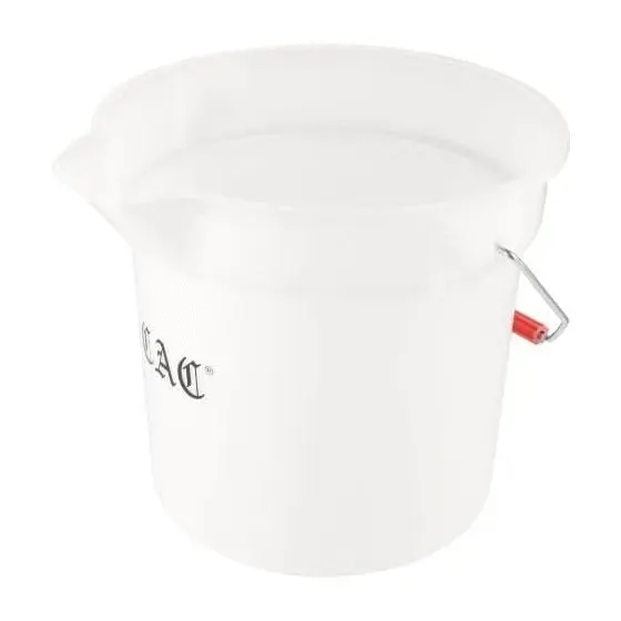 - UPP-14W, 14 Qt. White Round Poly Bucket