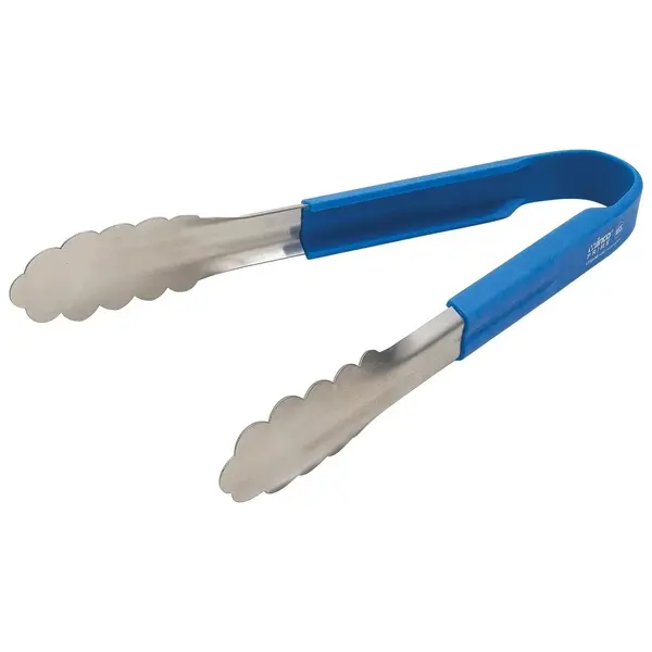 - UTSH-9B, 9-Inch Stainless Utility Tongs, Blue